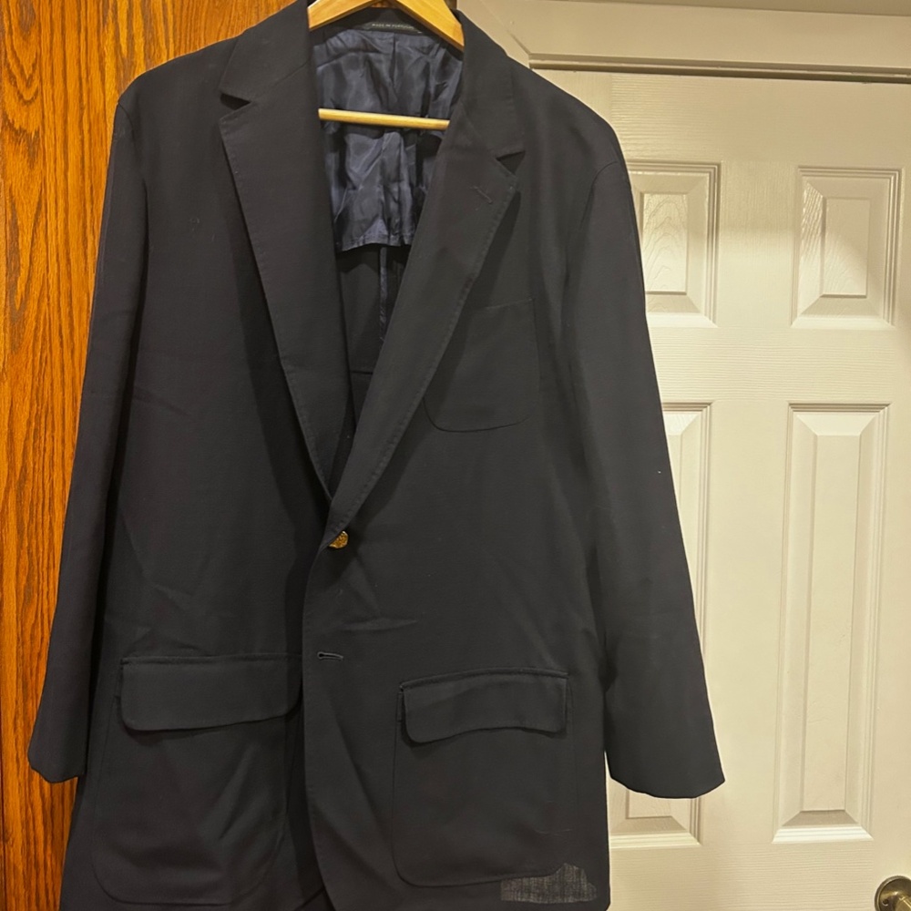 Sid Mashburn Ghost Blazer Navy Hopsack Euc (Tag S… - image 7